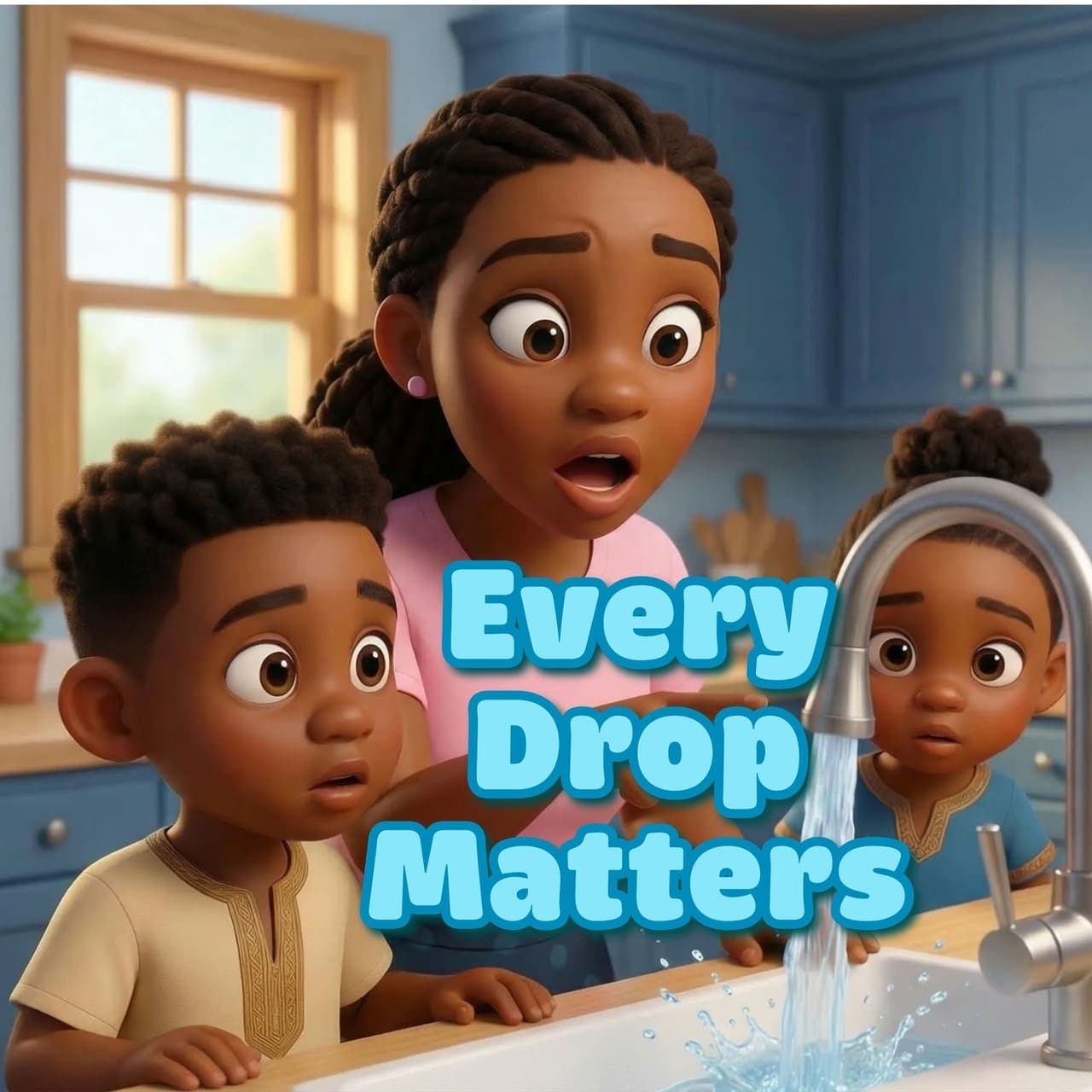Oba and Zuri's adventures: Every drop matters scene artwork