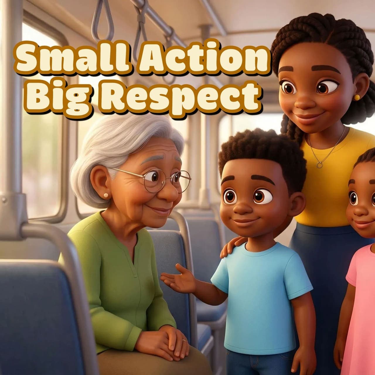 Oba and Zuri's adventures: Small actions big respect scene artwork