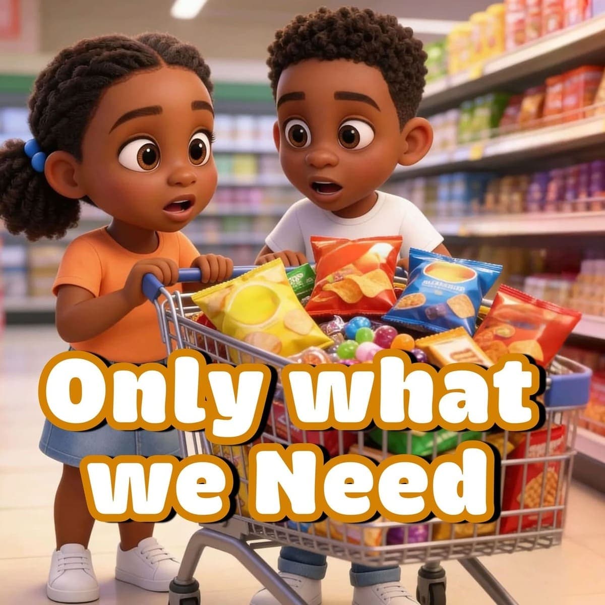Oba and Zuri's adventures: Only what you need scene artwork