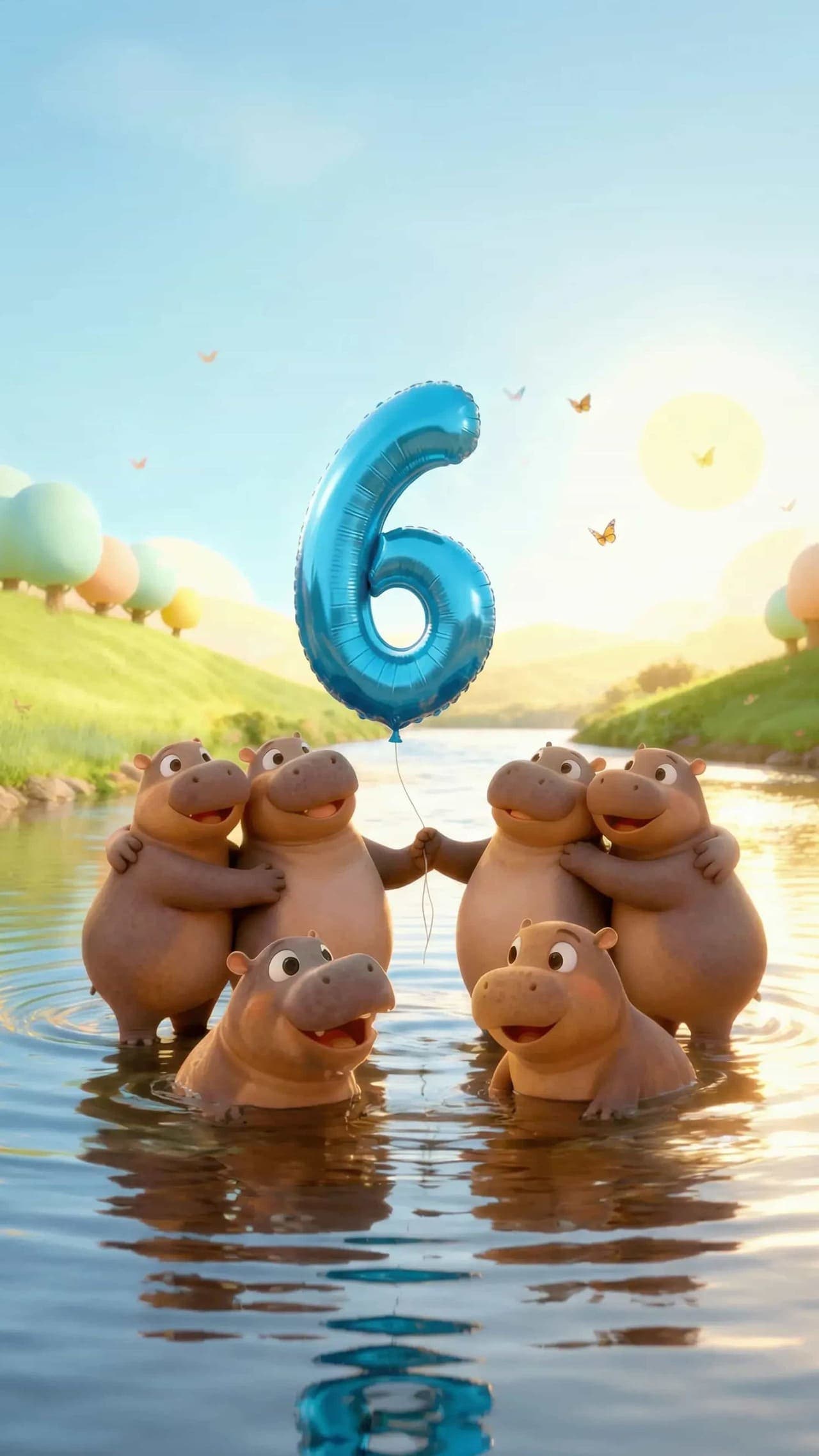 The world of numbers: Number 6 scene artwork