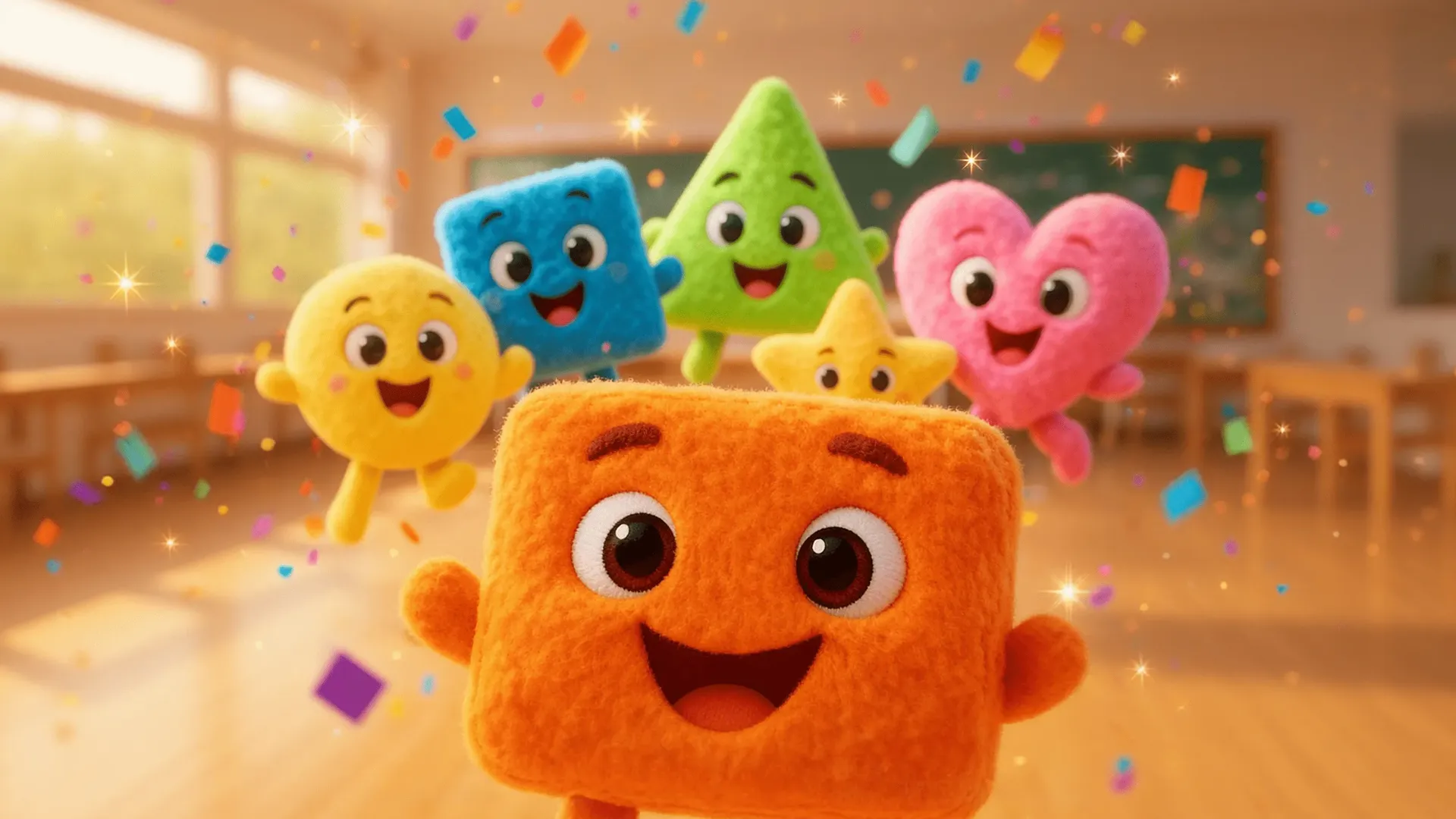 Fun & Learn: Shapes fun scene artwork