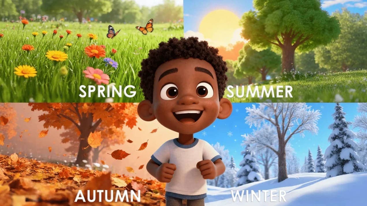 Fun & Learn: Seasons magic scene artwork
