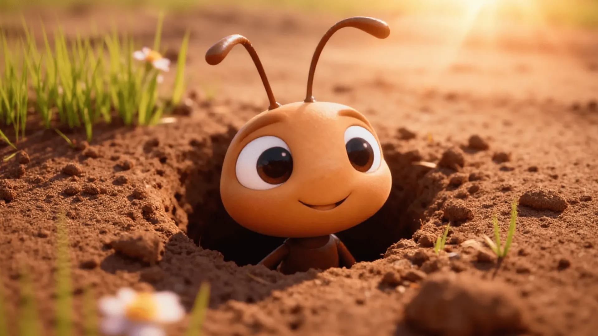 Fun & Learn: Ant at work scene artwork