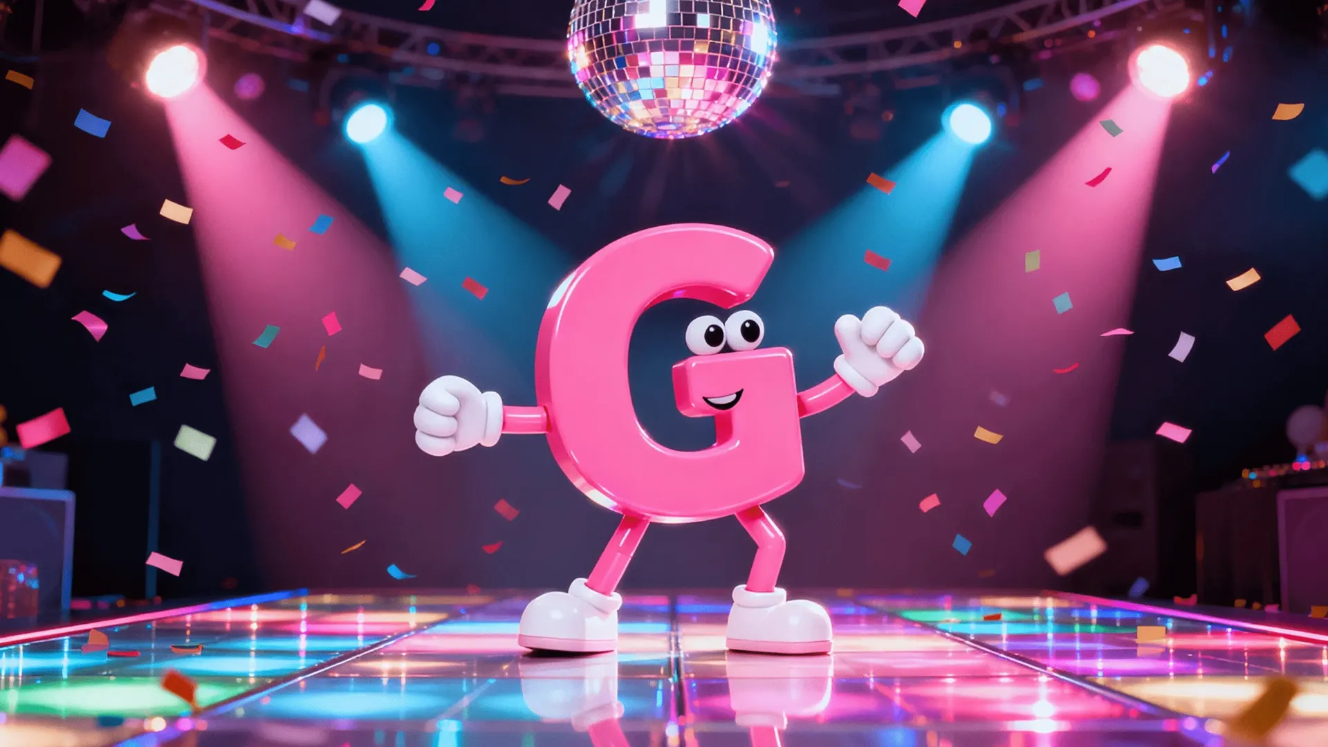 Learning English Alphabet: Letter G scene artwork