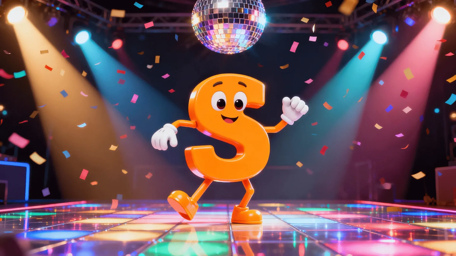 Learning English Alphabet: Letter S scene artwork