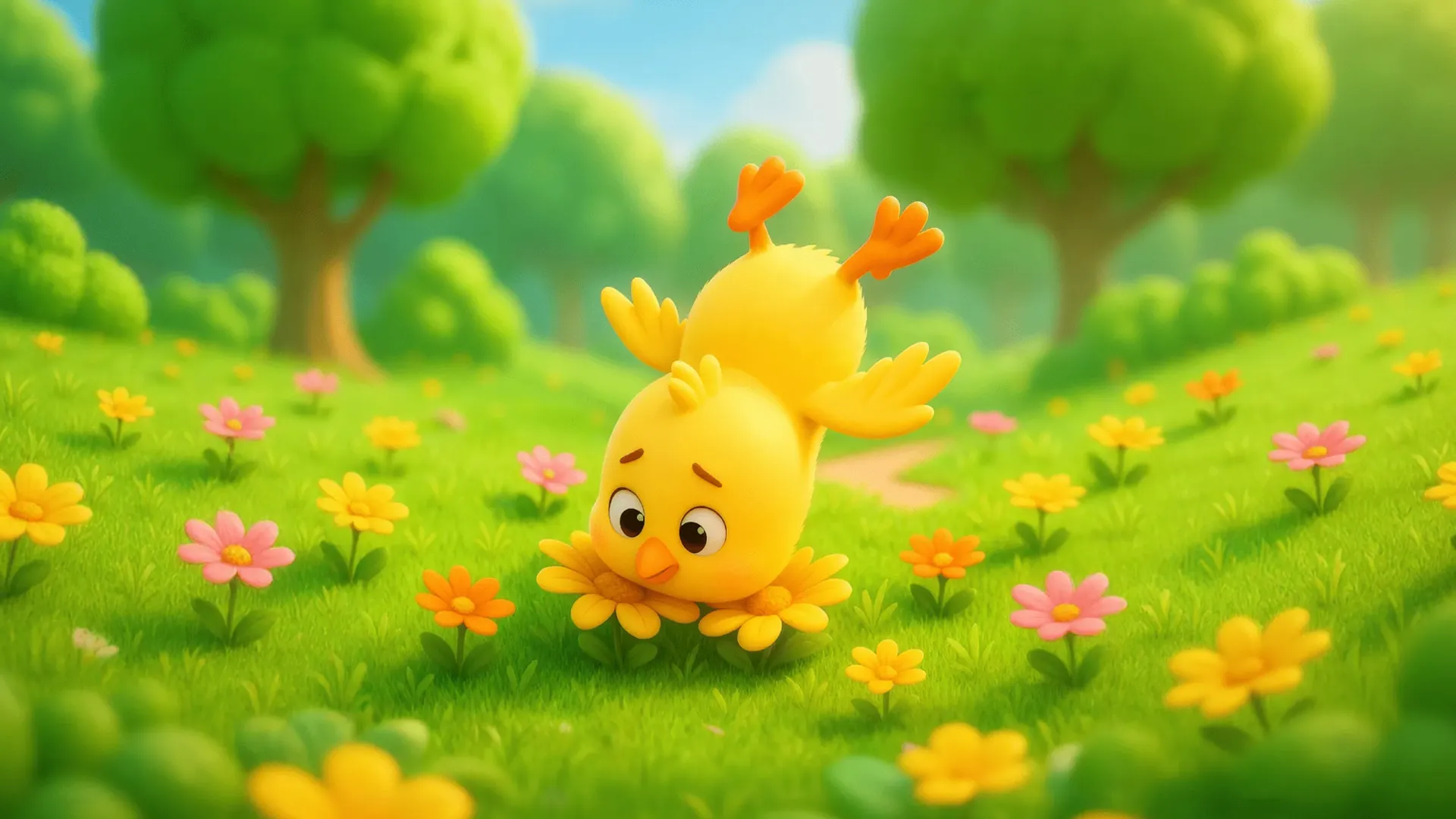 Story Time: The little bird & the big dream scene artwork