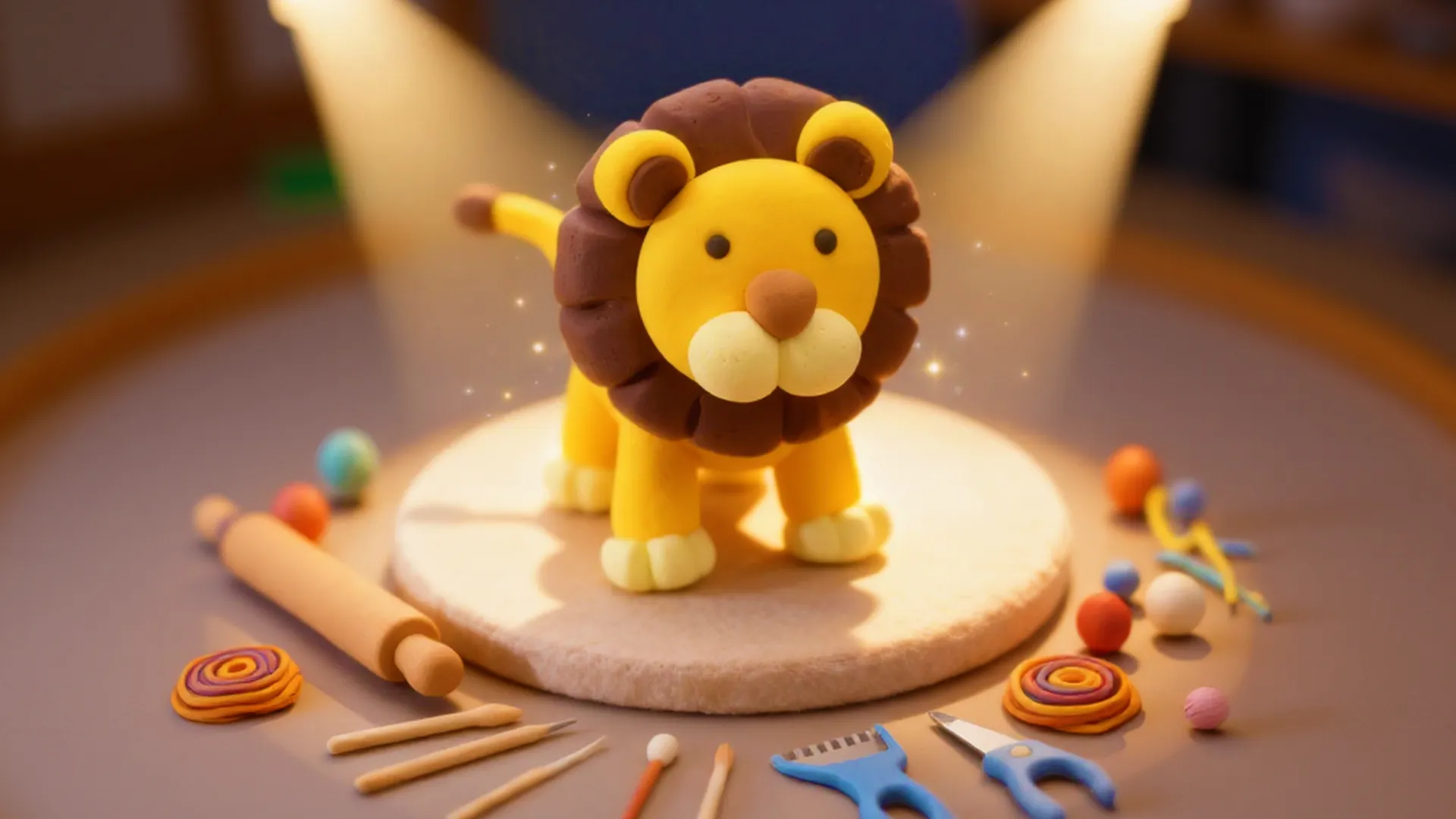 Clay play: Meet the Lion scene artwork