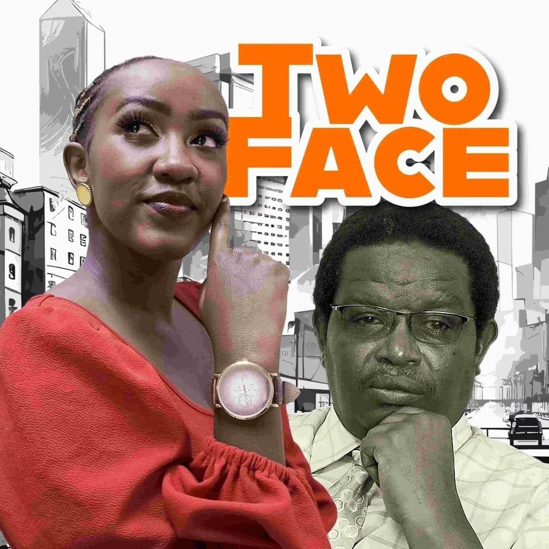 Two face scene artwork